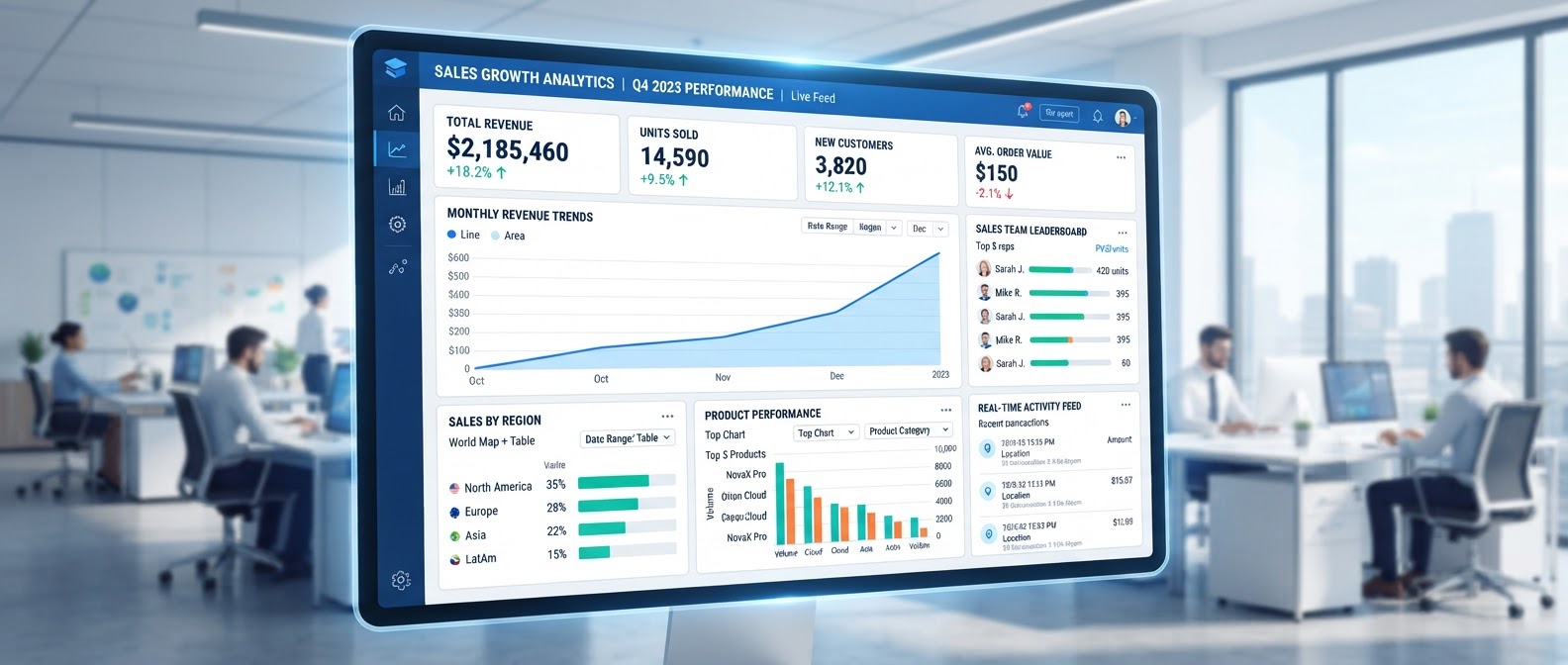 Updated business reporting dashboard